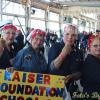 Lin poses with Nurses form the Kaiser Foundation Rosie Rally 2016